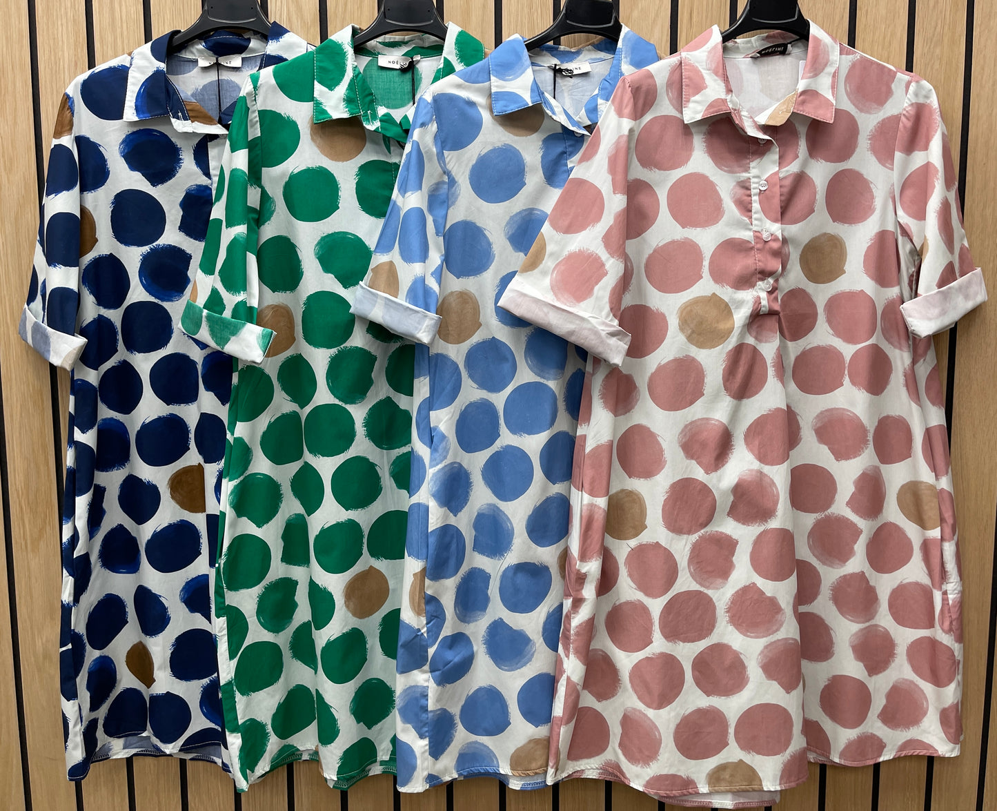 POLKA DOT COTTON TUNIC DRESS (PK-4)