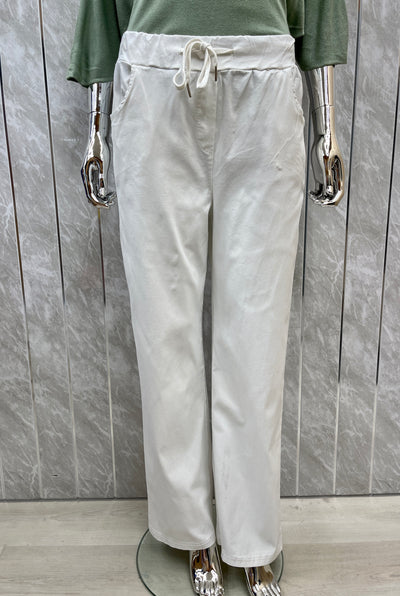 DRAWSTRING WIDE LEG MAGIC TROUSER