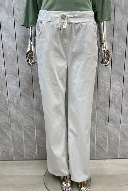 DRAWSTRING WIDE LEG MAGIC TROUSER