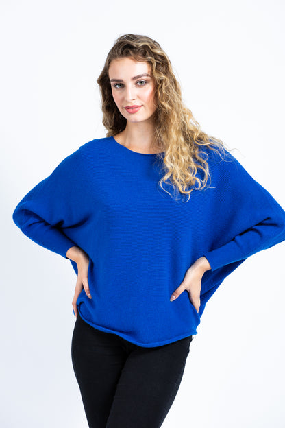 Batwing Ribbed Jumper