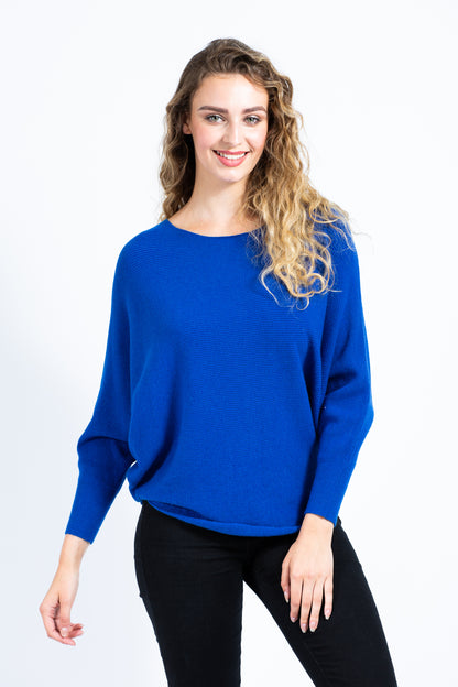 Batwing Ribbed Jumper