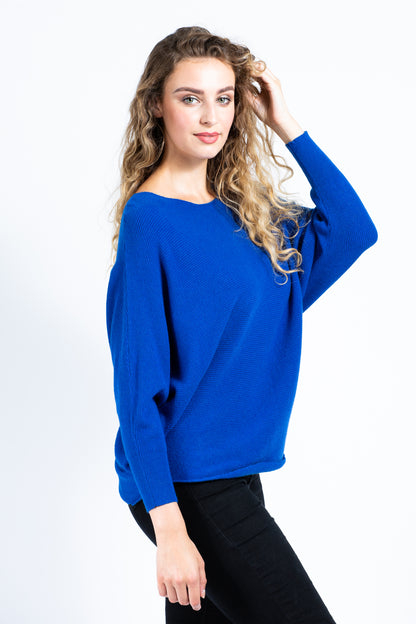 Batwing Ribbed Jumper