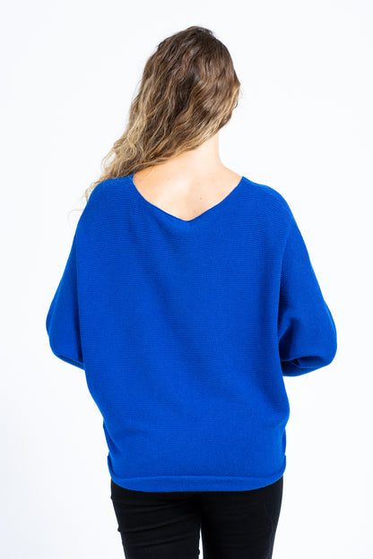 Batwing Ribbed Jumper
