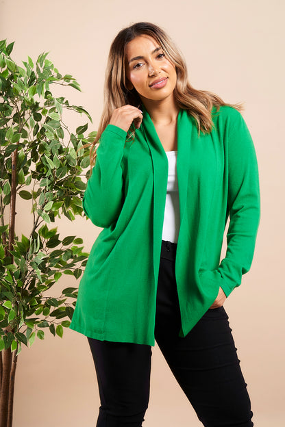 SOFT KNITTED OPEN CARDIGAN