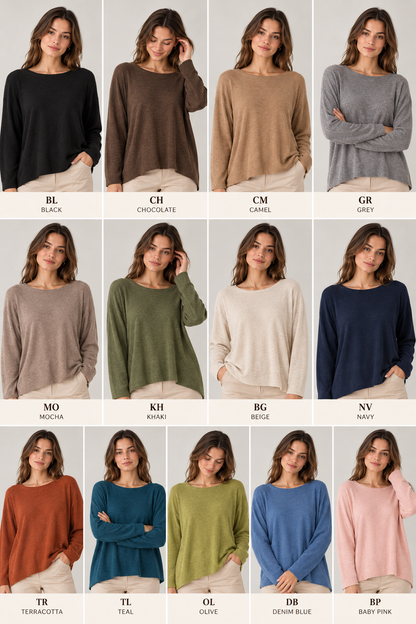 ULTRASOFT ROUNDNECK RELAXED FIT JUMPER