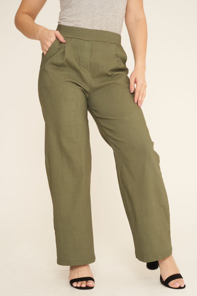WIDE LEG MAGIC STRETCH TROUSER