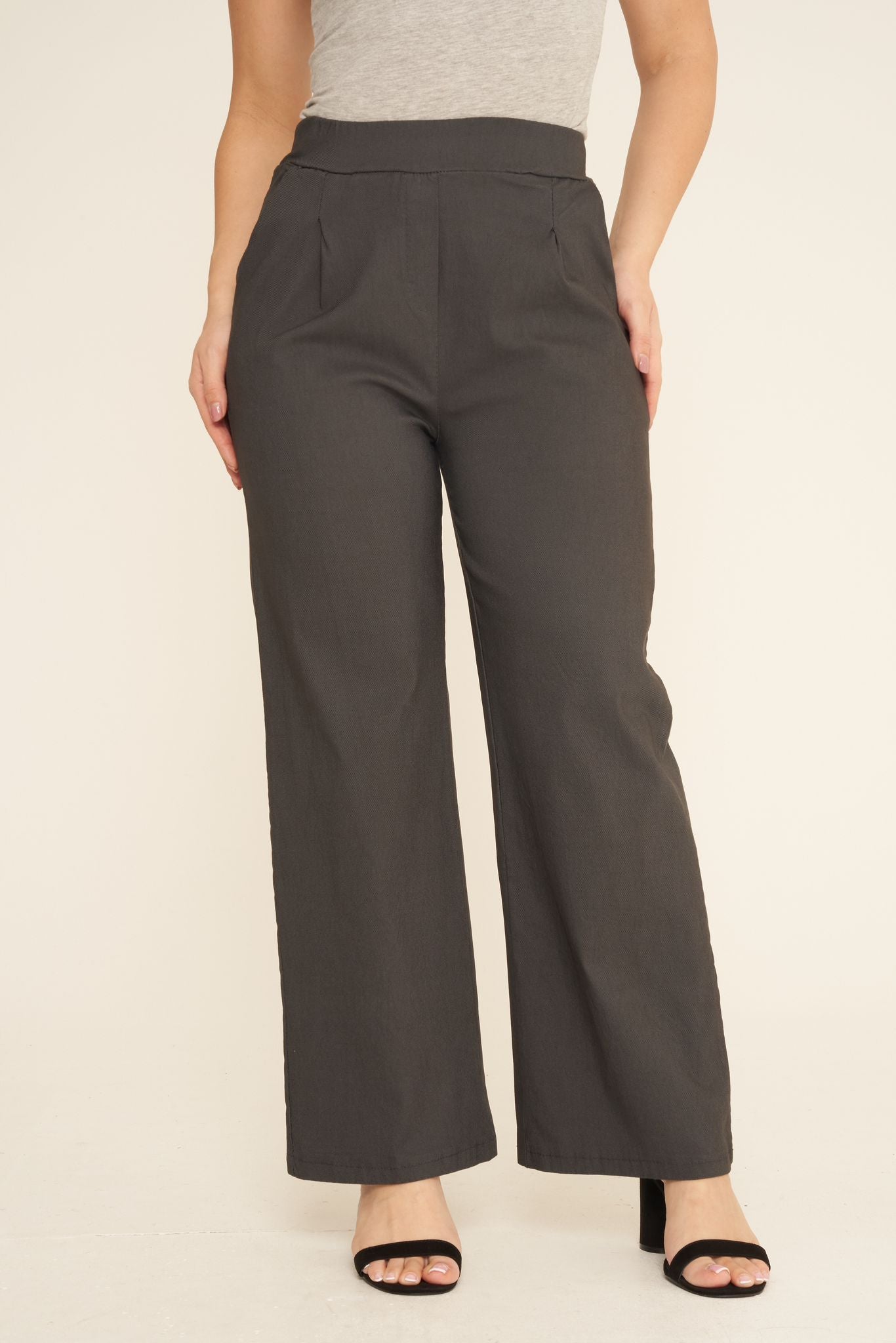 WIDE LEG MAGIC STRETCH TROUSER