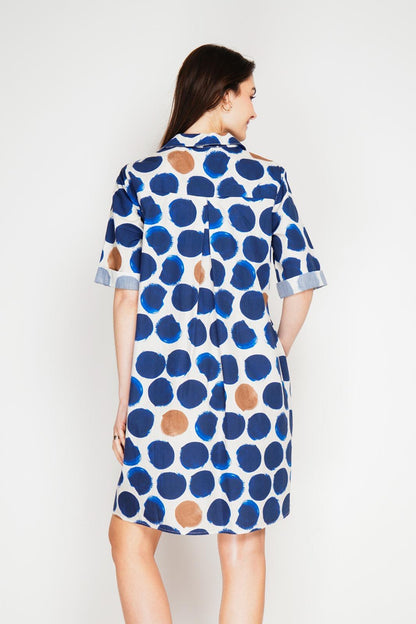 POLKA DOT COTTON TUNIC DRESS (PK-4)