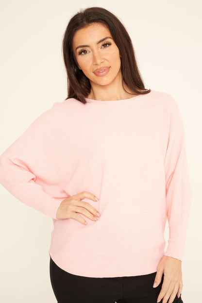 Batwing Ribbed Jumper