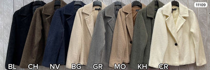 BLANKET PLAIN CROPPED JACKET