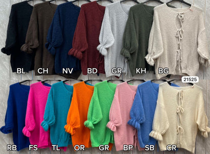 ALPACA FRONT TIE CARDIGAN