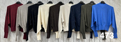 GLITZ TURTLE NECK JUMPER