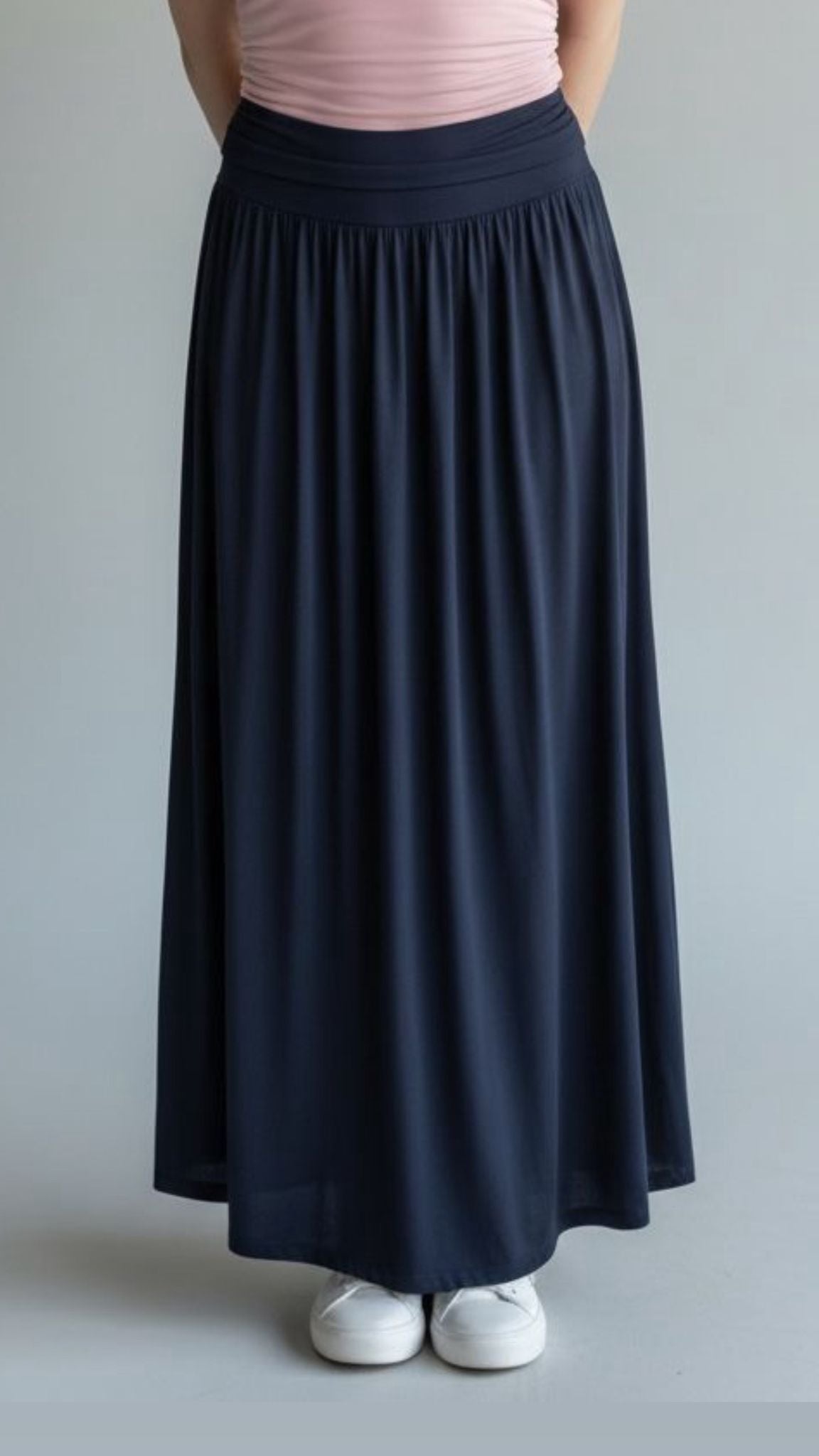 ELASTICATED VISCOSE SKIRT