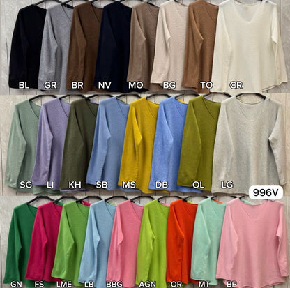 ULTRASOFT V-NECK JUMPER