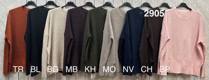 RELAXED FIT RIBBED DETAIL JUMPER