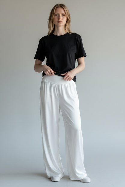 HIGH WAIST WIDE LEG TROUSER