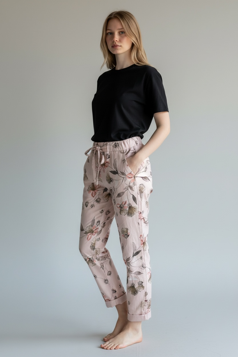 FLORAL PRINT MAGIC TROUSERS