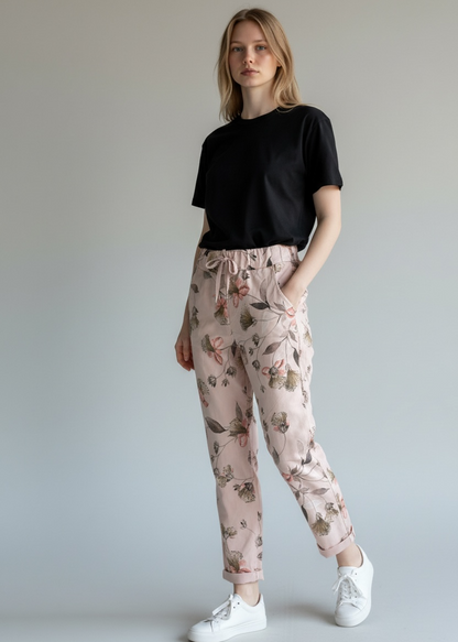 FLORAL PRINT MAGIC TROUSERS