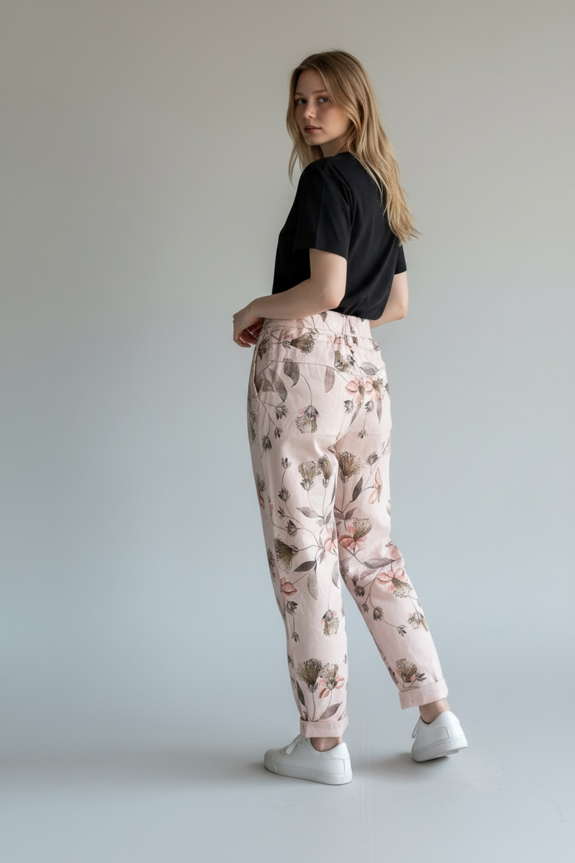 FLORAL PRINT MAGIC TROUSERS