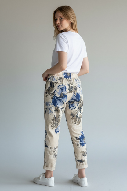 FLORAL PRINT MAGIC TROUSERS