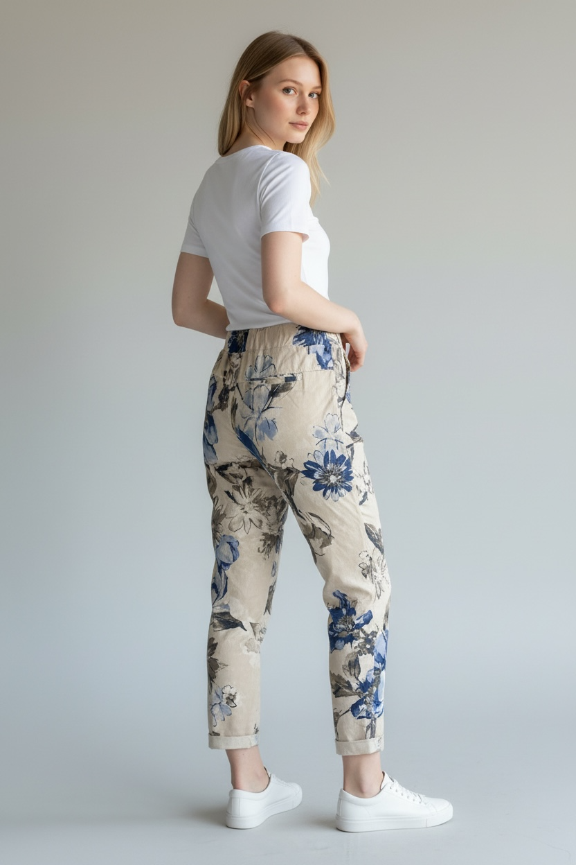 FLORAL PRINT MAGIC TROUSERS