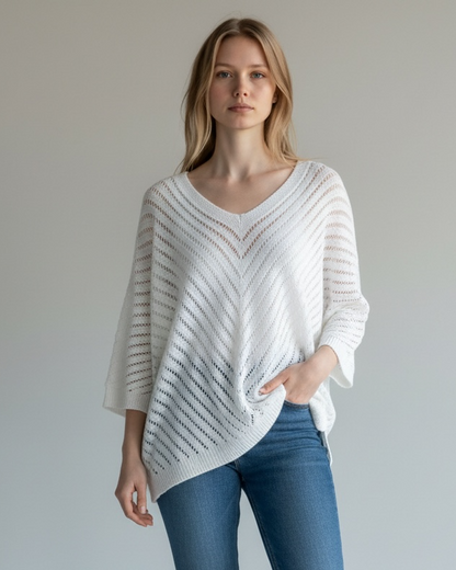 V-NECK CROCHET PATTERN TOP