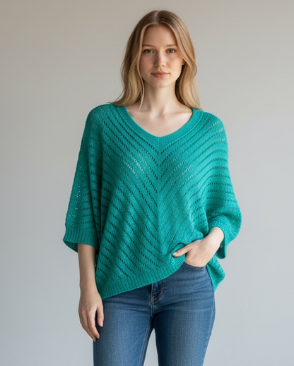 V-NECK CROCHET PATTERN TOP