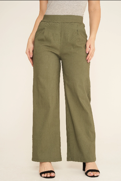 WIDE LEG MAGIC STRETCH TROUSER