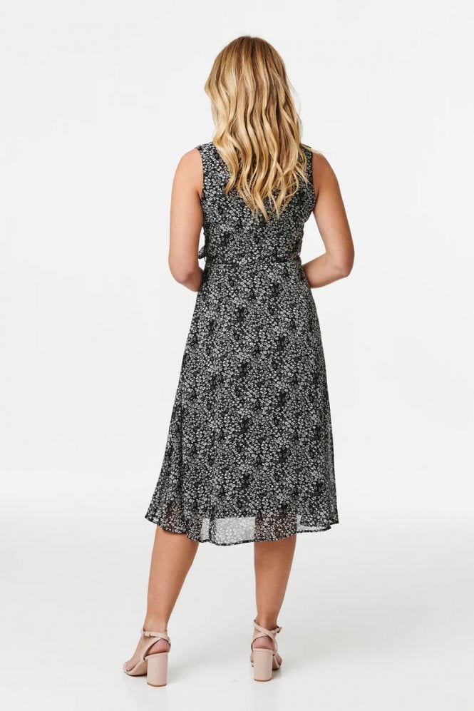 Ditsy Floral Sleeveless Tea Dress