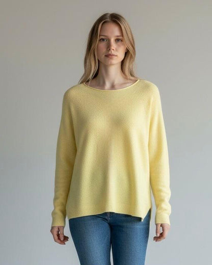 WAFFLE KNIT BACK DETAIL JUMPER