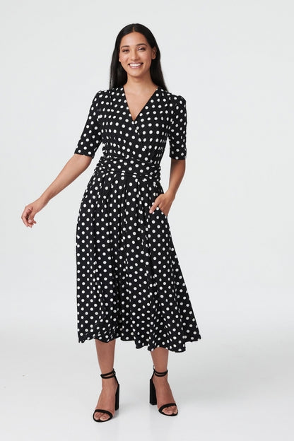 Polka Dot Wrap Dress