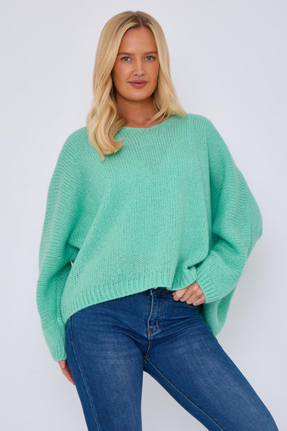 V-NECK MOHAIR JUMPER