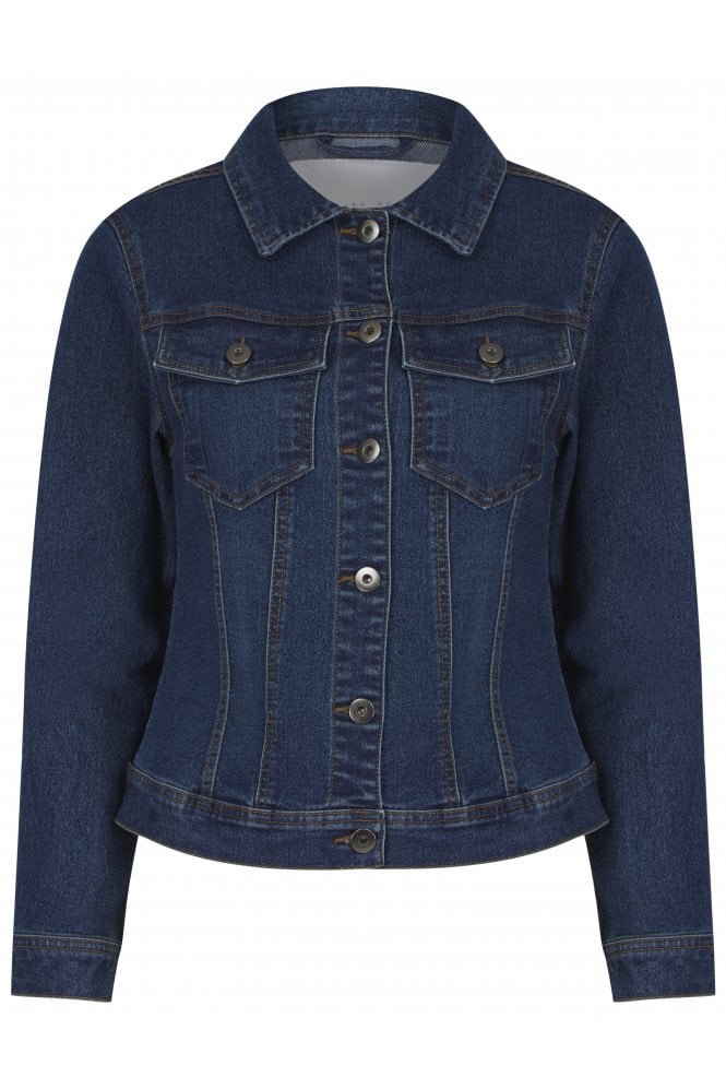 Washed Denim Stretch Jacket