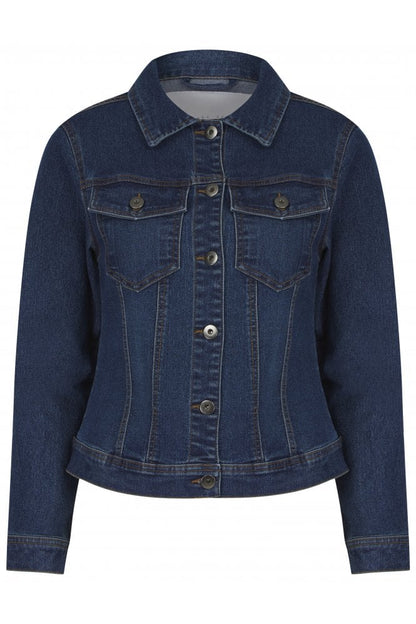 Washed Denim Stretch Jacket