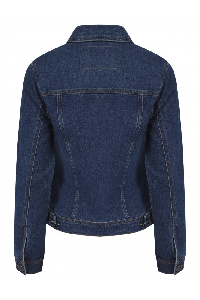 Washed Denim Stretch Jacket